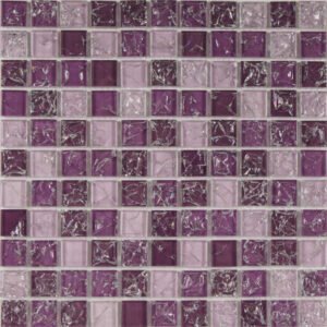 colorful cracked crystal mosaic with 23*23mm square shape wb02 a4