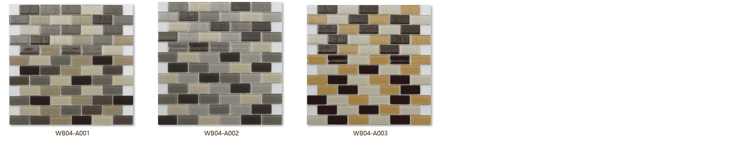 subway style small scale smooth glass mosaic tiles wb04 a0