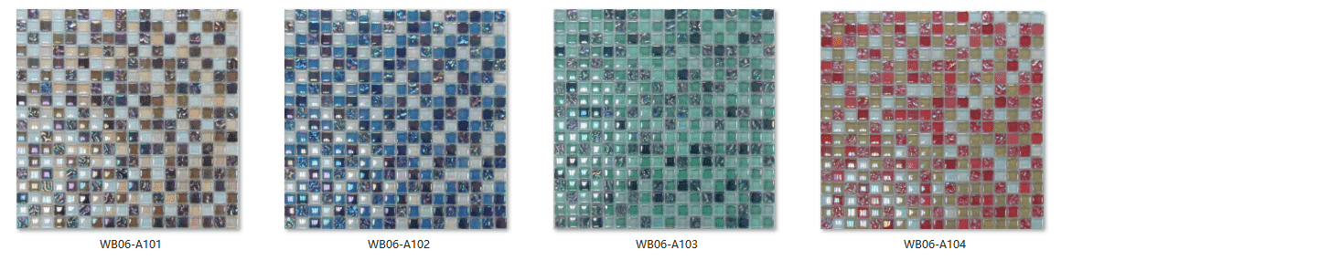 rainbow accented mini multicolor glass mosaic tiles wb06 a1