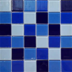 azure blue glass mosaic for pools and kitchens wb13 a0