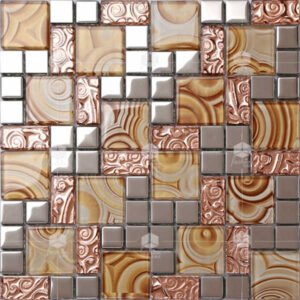 mixed elements 3d glass mosaic wb15 a1