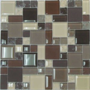 mixed matte and glossy glass mosaic wb16 a0