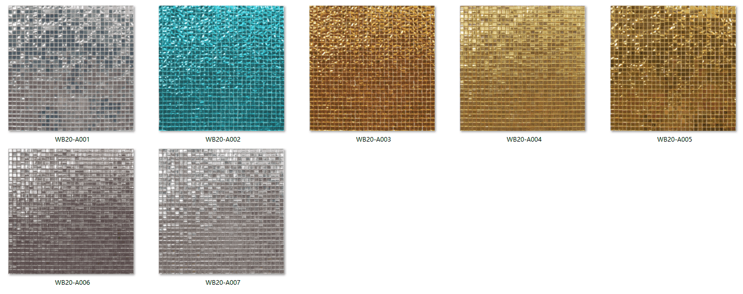 gold attribute glass mosaic metallic luster series wb20 a0